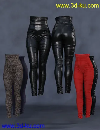 3D打印模型dForce Fancy Pants Outfit Bundle for Genesis 8 and 8.1 Females的图片