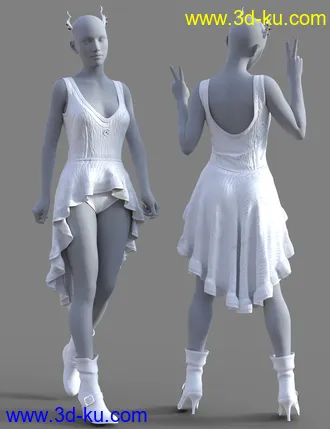 3D打印模型dForce Gaby Outfit for Genesis 8 and 8.1 Females的图片