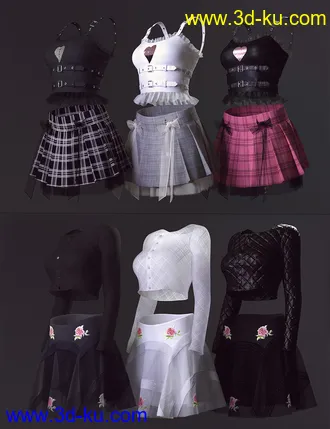 3D打印模型dForce GF Womens Wear Series One Bundle for Genesis 8 and 8.1 Females的图片