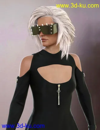 3D打印模型dForce Gothic Punk Outfit for Genesis 8 and 8.1 Females的图片