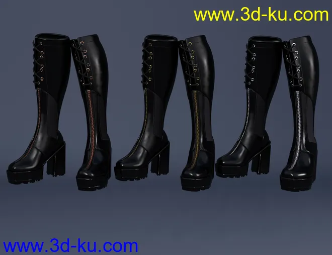 dForce Gothic Style Outfit V2 for Genesis 8 and 8.1 Females Bundle模型的图片8