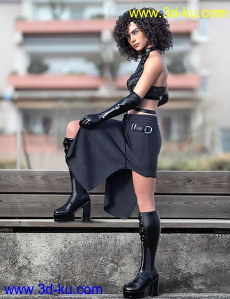 3D打印模型dForce Gothic Style Outfit V2 for Genesis 8 and 8.1 Females Bundle的图片