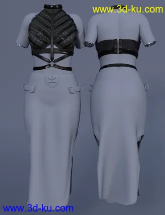 3D打印模型dForce Gothic Style Outfit V2 for Genesis 8 and 8.1 Females Bundle的图片