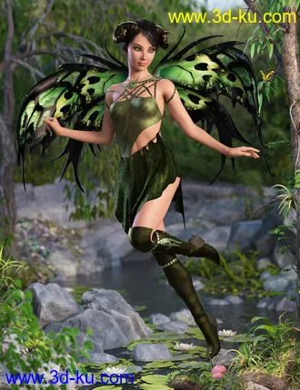 3D打印模型dForce Melantha Outfit for Genesis 8 and 8.1 Females的图片