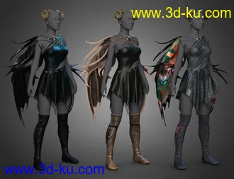 3D打印模型dForce Melantha Outfit for Genesis 8 and 8.1 Females的图片