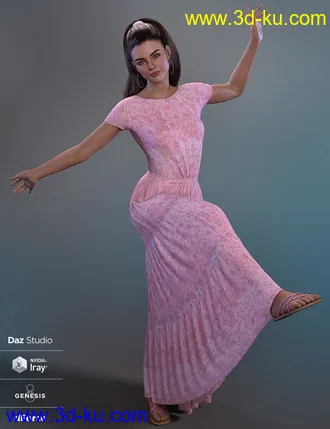 3D打印模型dForce Trudie Outfit for Genesis 8 and 8.1 Females的图片