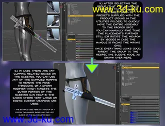 3D打印模型Drow Weapons Megapack A for Genesis 8 and 8.1 Females的图片