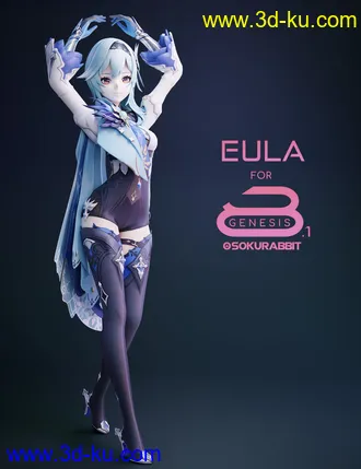 3D打印模型Eula For Genesis 8 and 8.1 Female的图片