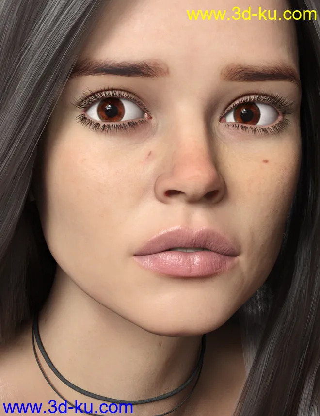 Eva Valentina HD For Genesis 8.1 Female模型的图片1