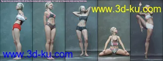 3D打印模型Expressive Art Poses and Zero One Clothes and Morphs Vol. 1 for Genesis 8 and 8.1 Females的图片