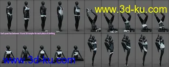 3D打印模型Expressive Art Poses and Zero One Clothes and Morphs Vol. 1 for Genesis 8 and 8.1 Females的图片