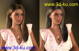 3D打印模型FE Diverse Hair Vol 1 for Genesis 8 and 8.1 Females的图片