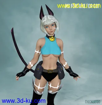 3D打印模型Felina and Ms Fortune Cosplay For G8F的图片