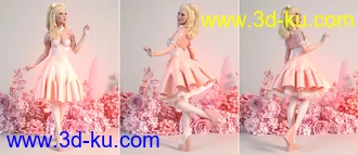 3D打印模型Graceful Blooming Poses for Genesis 8.1 Female的图片