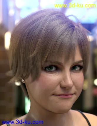 3D打印模型Hong Hair for Genesis 8.1 Female的图片