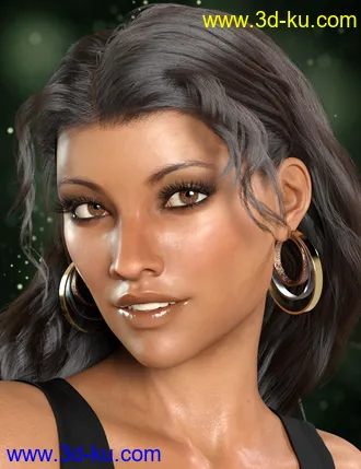 3D打印模型Hoop Earrings Collection for Genesis 8 and 8.1 Females的图片