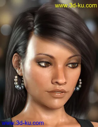 3D打印模型Hoop Earrings Collection for Genesis 8 and 8.1 Females的图片