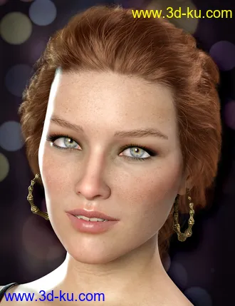 3D打印模型Hoop Earrings Collection for Genesis 8 and 8.1 Females的图片