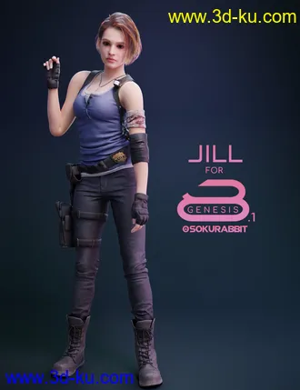 3D打印模型Jill Valentine For Genesis 8 and 8.1 Female的图片