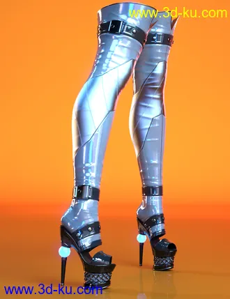 3D打印模型Lyanna Boots for Genesis 8 and 8.1 Females的图片