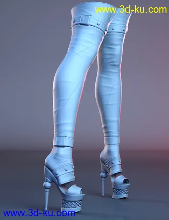 3D打印模型Lyanna Boots for Genesis 8 and 8.1 Females的图片