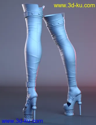 3D打印模型Lyanna Boots for Genesis 8 and 8.1 Females的图片