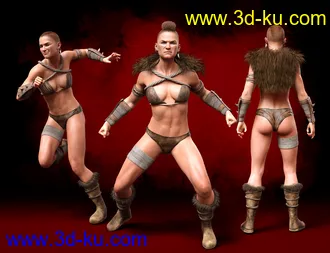 3D打印模型M3DVTO Warrior Outfit for Genesis 8 and 8.1 Females的图片