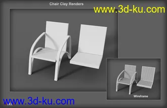 3D打印模型MD Luxury Chaise Lounge Props and Poses for Genesis 3 and 8的图片