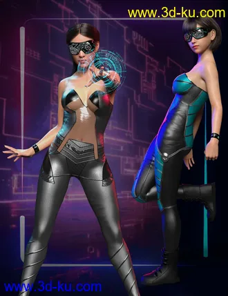 3D打印模型Meta Suit for Genesis 8 and 8.1 Females的图片