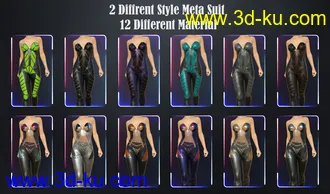 3D打印模型Meta Suit for Genesis 8 and 8.1 Females的图片