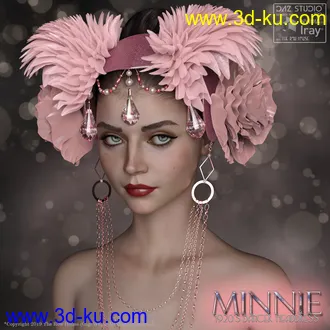 3D打印模型Minnie 1920's Dancer Headdress G8的图片