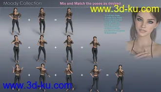 3D打印模型Moody Collection for Genesis 8 and 8.1 Females的图片