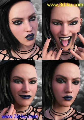 3D打印模型My Attitude Expressions for Genesis 8.1 Female的图片