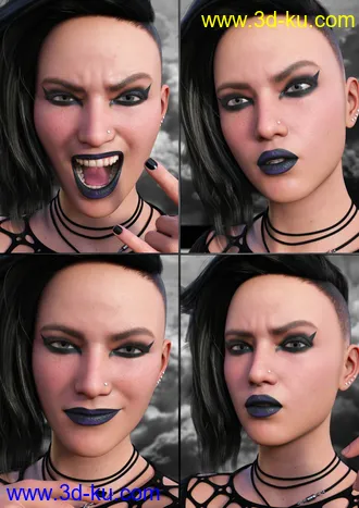 3D打印模型My Attitude Expressions for Genesis 8.1 Female的图片