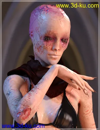 3D打印模型ND Weirdo Creature HD for Genesis 8.1 Female的图片