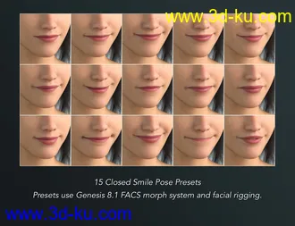 3D打印模型NG Build Your Own Smile for Genesis 8.1 Female的图片