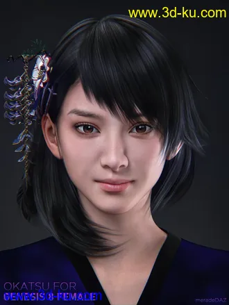 3D打印模型Okatsu For Genesis 8 and 8.1 Female的图片