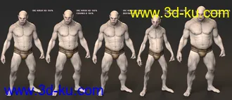 3D打印模型Orc Horde HD for Genesis 8.1 Male的图片