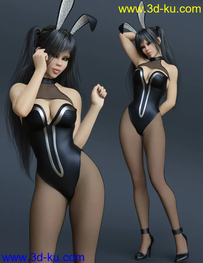 Pretty Bunny Outfit for Genesis 8 and 8.1 Females模型的图片7