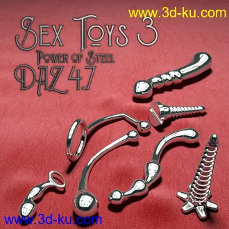 3D打印模型Sex Toys 3 - Steel Dildos的图片