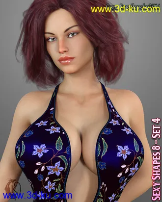 3D打印模型Sexy Shapes 8 - Set 4 - Genesis 8 and 8.1 Females的图片