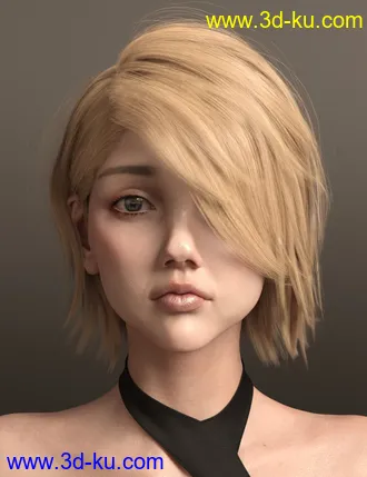 3D打印模型Uerica Hair for Genesis 8 and 8.1 Females的图片