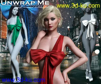 3D打印模型Unwrap Me Teddy for Genesis 8 and 8.1 Females的图片