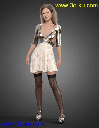 3D打印模型Wrapped in Summer Outfit for Genesis 8.1 Females的图片