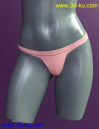 3D打印模型X-Fashion Lingerie Bottom Set for Genesis 8 and 8.1 Females的图片