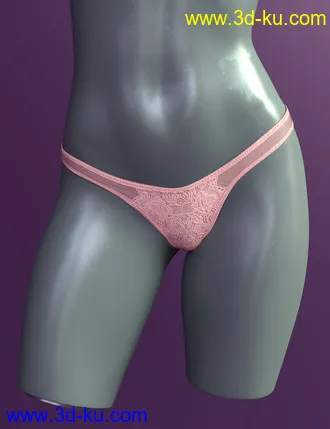 3D打印模型X-Fashion Lingerie Bottom Set for Genesis 8 and 8.1 Females的图片