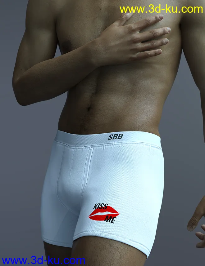 X-Fashion Sexy Boxers Briefs for Genesis 8 and 8.1 Male模型的图片3