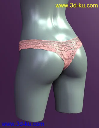 3D打印模型X-Fashion Vanity Panties Set for Genesis 8 and 8.1 Females的图片