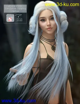 3D打印模型Xandy Hair for Genesis 3, 8 and 8.1 Females的图片