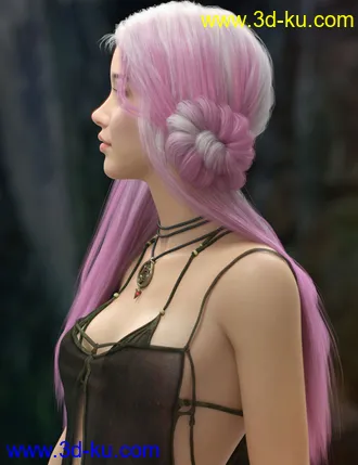 3D打印模型Xandy Hair for Genesis 3, 8 and 8.1 Females的图片